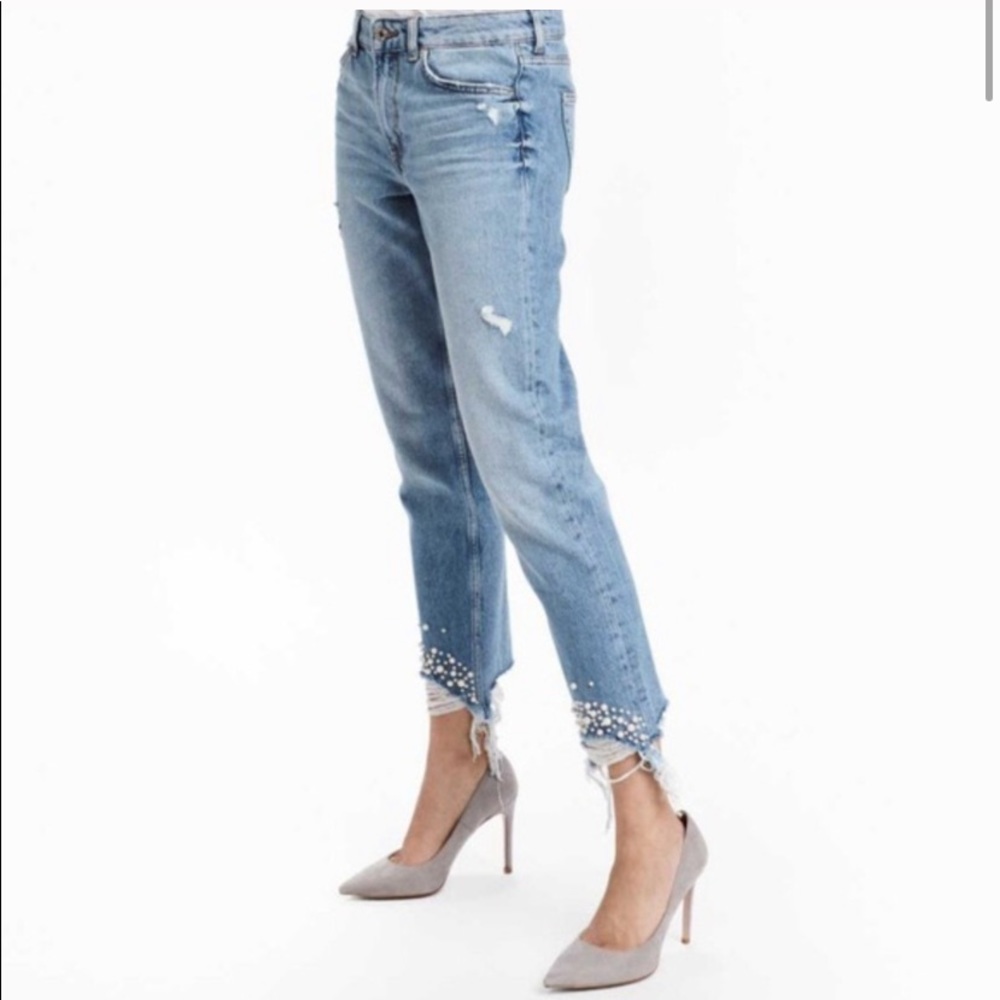 Pearl Embellished GF Jeans
